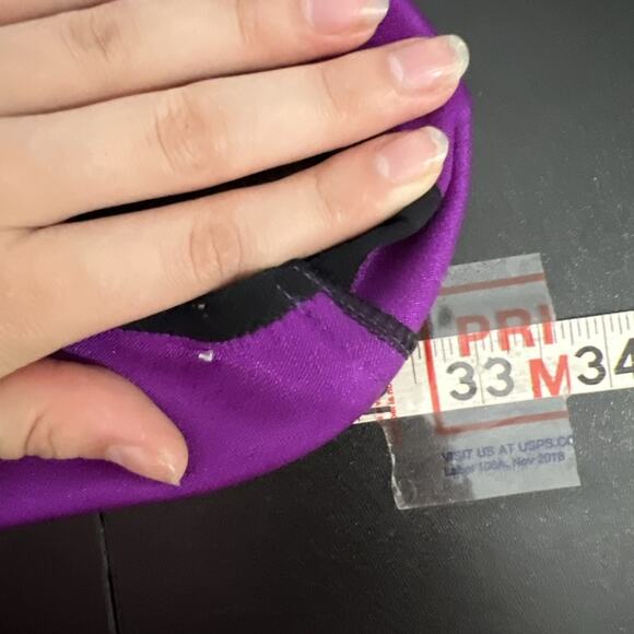 Vintage‎ Obermeyer Ski Pants Women 6* Purple Shiny Iridescent Stirrups Snow 90s - Picture 11 of 13